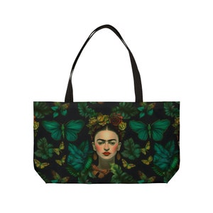 FRIDA Khalo Weekender Travel Bag Frida Laptop Bag Frida Makeup Bag Reusable Grocery Birthday Gift Frida Khalo Nurse Tote Bag Taecher Gift