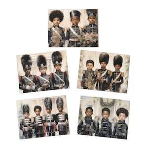 Nutcracker Greeting Cards Black Theme Christmas Greeting Cards African American Art Black Christmas Greeting Cards Nutcracker Soldier Gifts