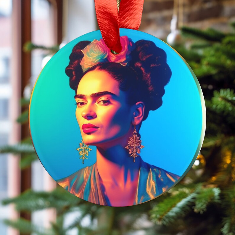 Frida Kahlo Mexican Ornament Frida Kahlo Christmas Gifts Mexican Art ...