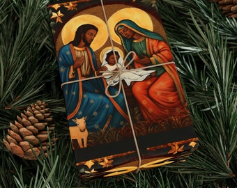 Africa Nativity Christmas Gift Wrap Gift Black Nativity Wrapping Paper Roll Nativity Christmas Gift Wrap African American Christmas Decor