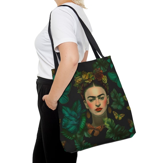 Botanical Tote Bag Frida Kahlo Gifts Mexicana Artist Bag Market Grocery Tote Bag Best Friend Gift Work Tote Mom Grandma Sister Teacher Gift