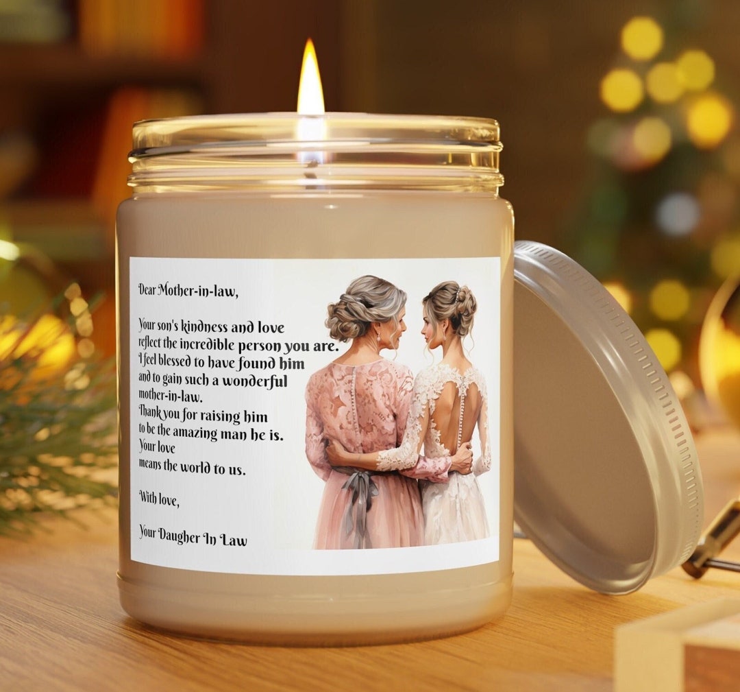Mother in Law Candle Gift for Mother in Law on Wedding Day Birthday Day