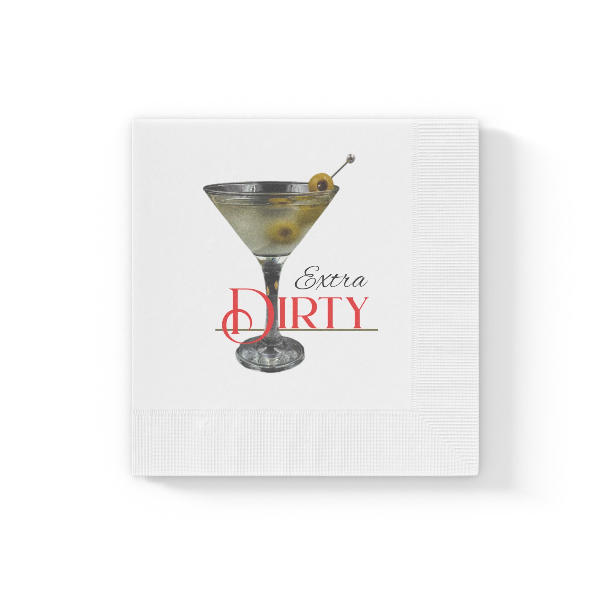 Martini Paper Drink Cocktail Napkins Extra Dirty Martini Napkins ...