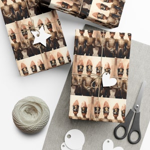 Black Christmas Gift Wrap African American Nutcracker Gift Christmas Gift Wrapping Paper Roll Black People Gift Holiday Christmas Gift Wrap image 4