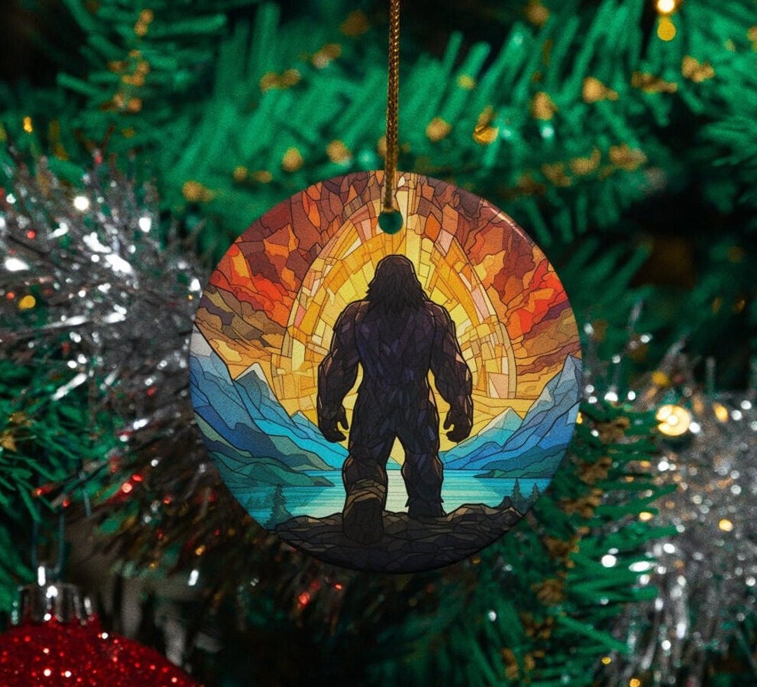 Bigfoot Christmas Ornament 