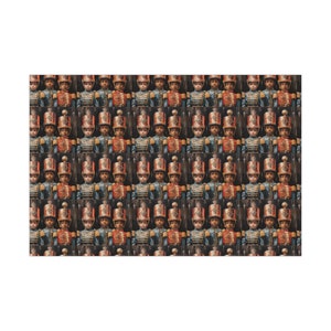 Black Christmas Nutcracker Wrapping Paper Holiday Gift Wrap African American Nutcracker Gift Black People Gift Wrap Unique Holiday Gift Wrap image 8
