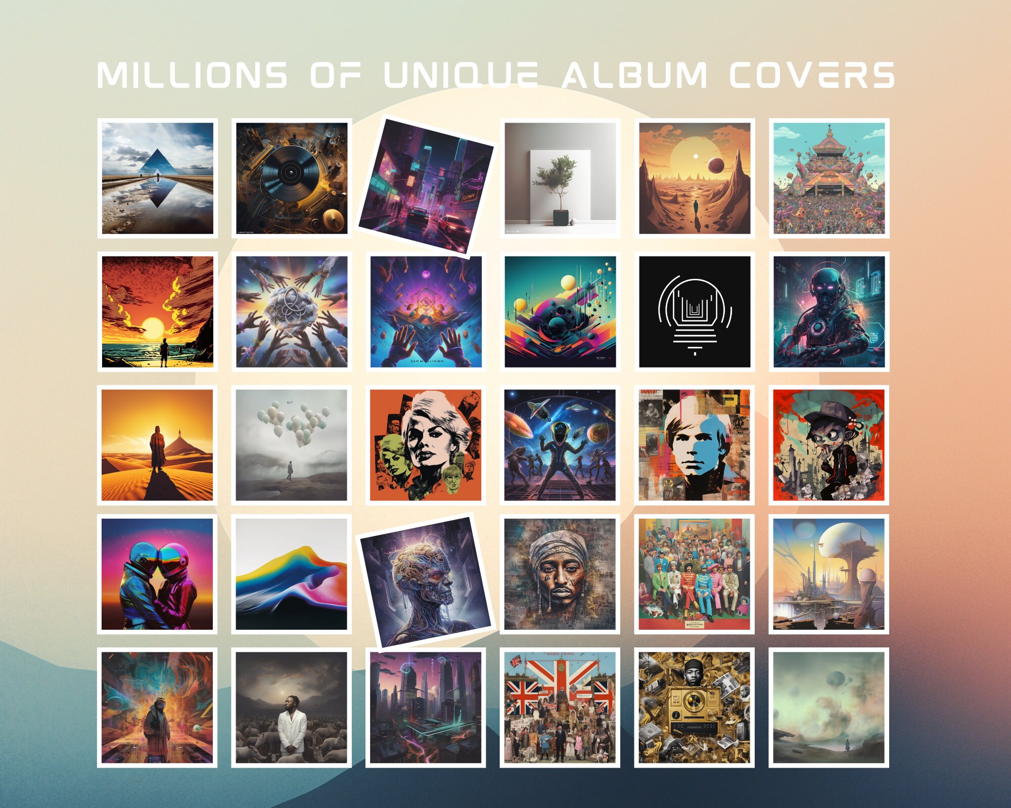 Algorithm Album Cover 1200 + Creative Mid Journey AI Album Cover Art Prompts. for Spotify ...