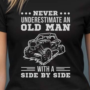 UTV Old Man (svg, png, dxf, eps) Files (Digital Download)
