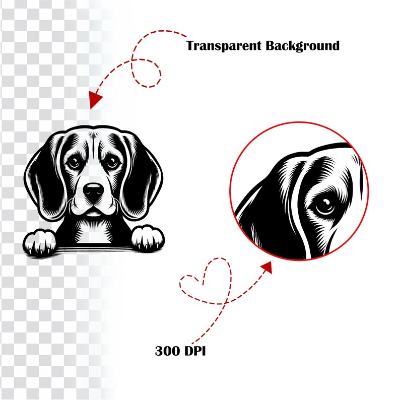 Pacote de imagens SVG de raças de cães espiando: 384 cabeças de cachorro (download digital) imagem 3