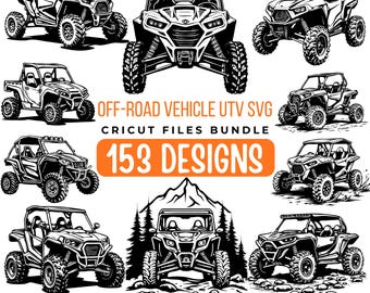Bundle Svg & Png de véhicule tout-terrain pour Cricut T Shirt Stickers Stickers Offroad Lover Gift Téléchargement numérique