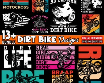 Dirt Bike SVG Bundle: Motocross Designs (Digital Download)