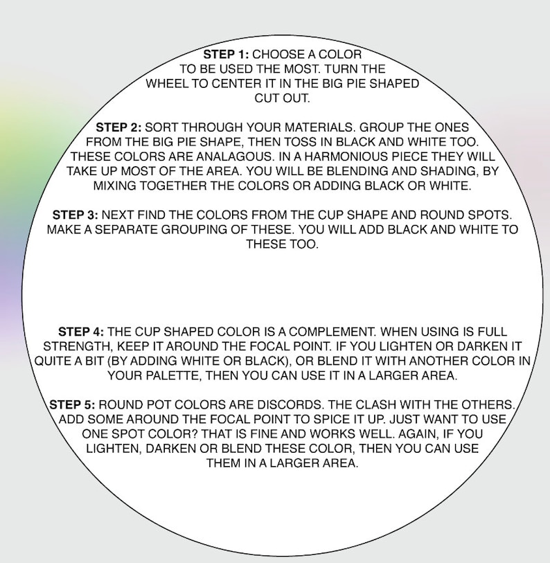 Ver 2.0 Printable Color Wheel, Printable Color Wheel, Easy to Use ...