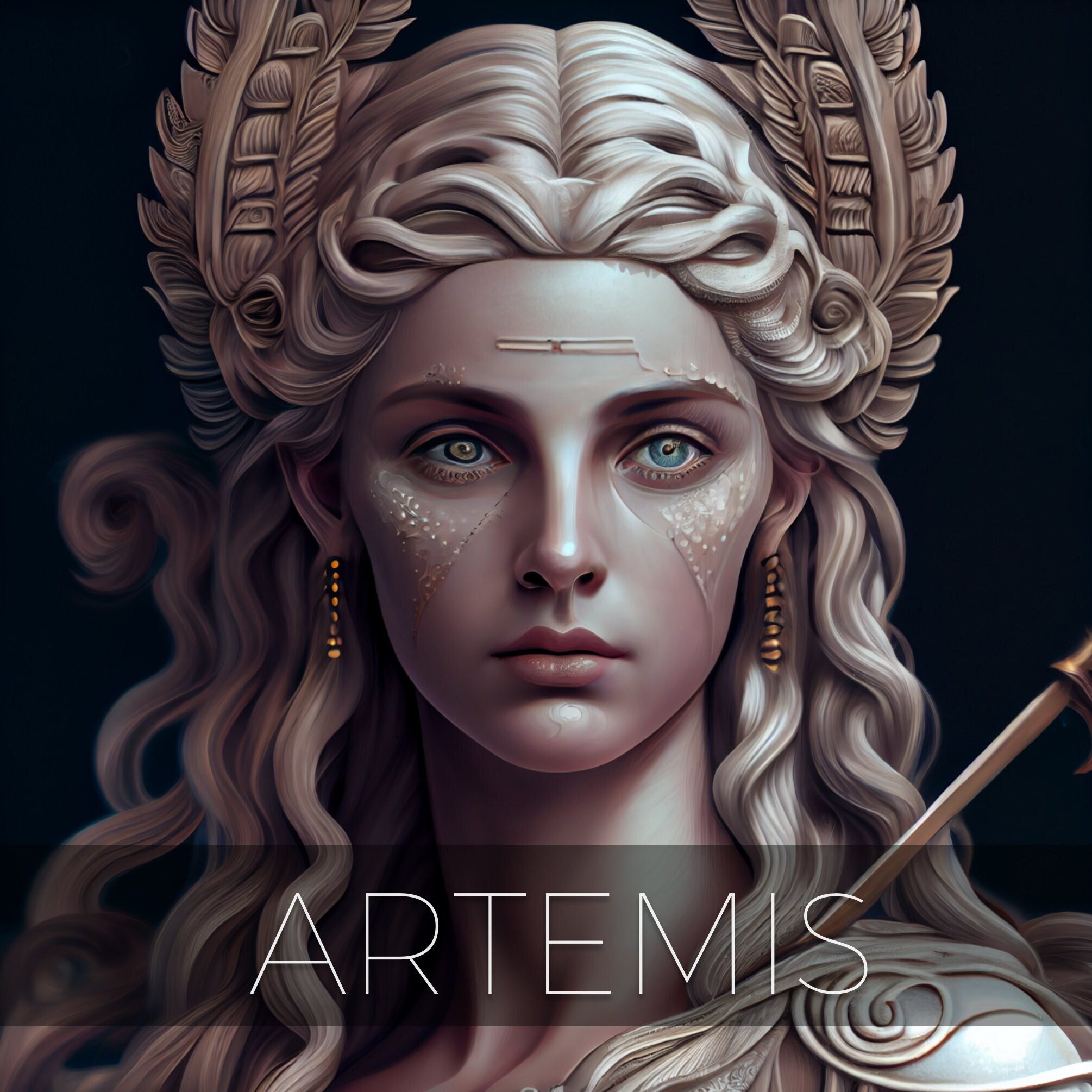 Initiation Artemis the Greek Goddess of Hunting Bravery and Etsy