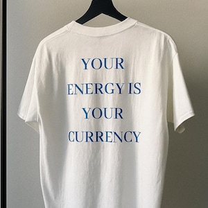 Your Energy Is Your Currency – Edgy Unisex Graphic Tee – Bold Festival Rave Shirt – Dual Karma
