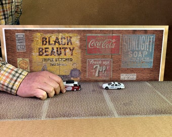 1/64 DIGITAL FILE Red brick graffiti wall photo background for incredible photos of your cars