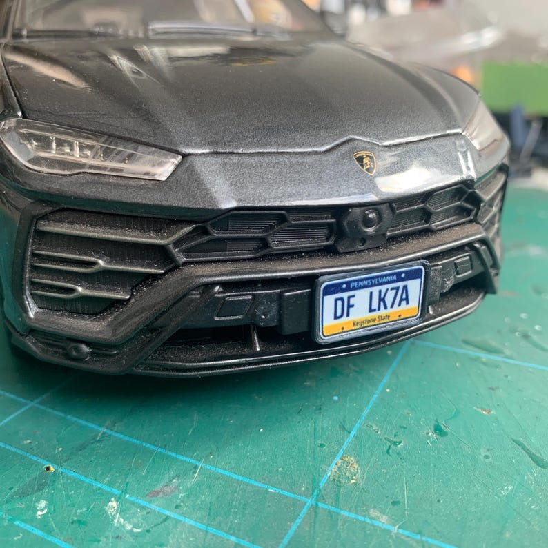 1 18 Scale Modern License Plates Set Of 10 Signs Contemporary installing-a-removable-front-license-plate-bracket-on-my-lambo-youtube