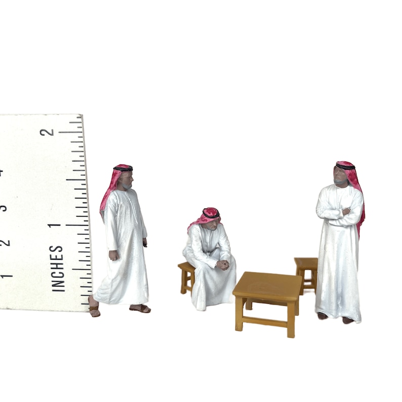 1/43 Arab Muslim Men Figurines Set for Diorama Etsy