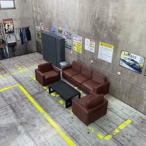 1/43 Garagenmöbel Set Diorama