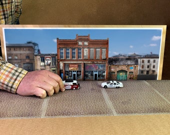 1/64  diorama photo background for incredible photos of your mini cars  DIGITAL FILE Auto parts store