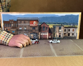 1/64 diorama background DIGITAL FILE Budweiser house photo backdrop for incredible photos of your mini cars