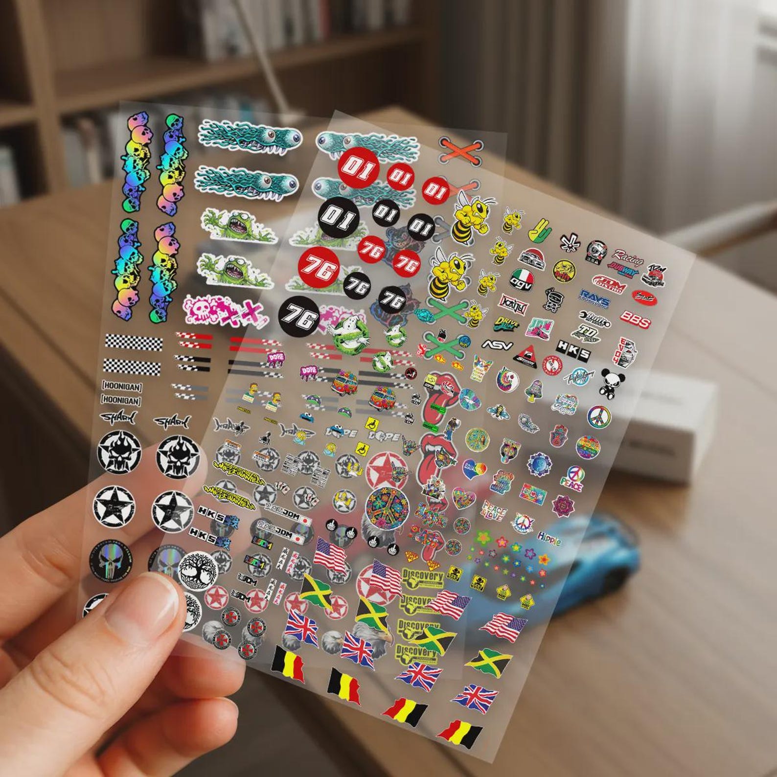 1/43 Scale Car Decals Set 285 Stickers, Custom Model Livery, Miniature ...
