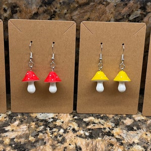 Mushroom Earrings