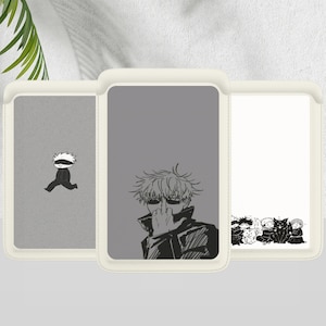 Cartera de anime para Magsafe, tarjetero de cuero magnético para iPhone 15 14 13 12 Pro Max Mini