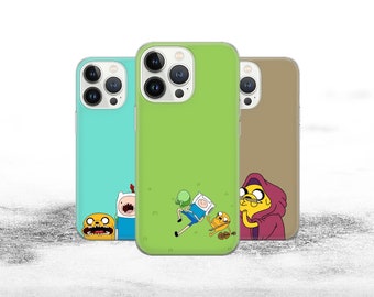 Anime case Phone Case Adventure time case Cover for iPhone 16 Pro, 15, 14, 13, 12, 11, Google Pixel 9, 8, 7A, 6A, Samsung Galaxy S24 Ultra,
