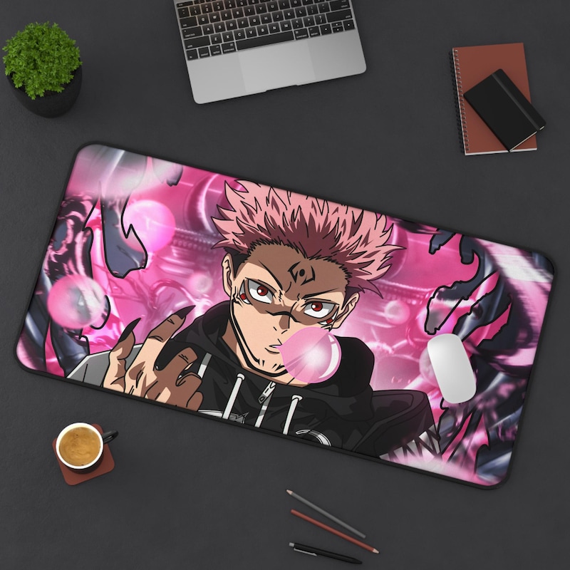 Anime-Mauspad Gaming – Cartoon Katze, Kawaii Desi Produktbild-Vorschau 4