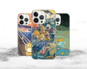 Duck case Phone Case Anime case Cover for iPhone 15Pro, 14, 13, 12, 11, Google Pixel 8, 7A, 6A, Samsung Galaxy S24Ultra, S23fe, S22, A54, A3