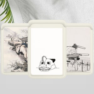 Cartera de anime para Magsafe, tarjetero de cuero magnético para iPhone 15 14 13 12 Pro Max Mini