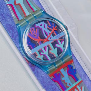 Swatch “Forest” GL106 – 1991 Vintage Gent Watch, NOS Unworn with Box & Papers