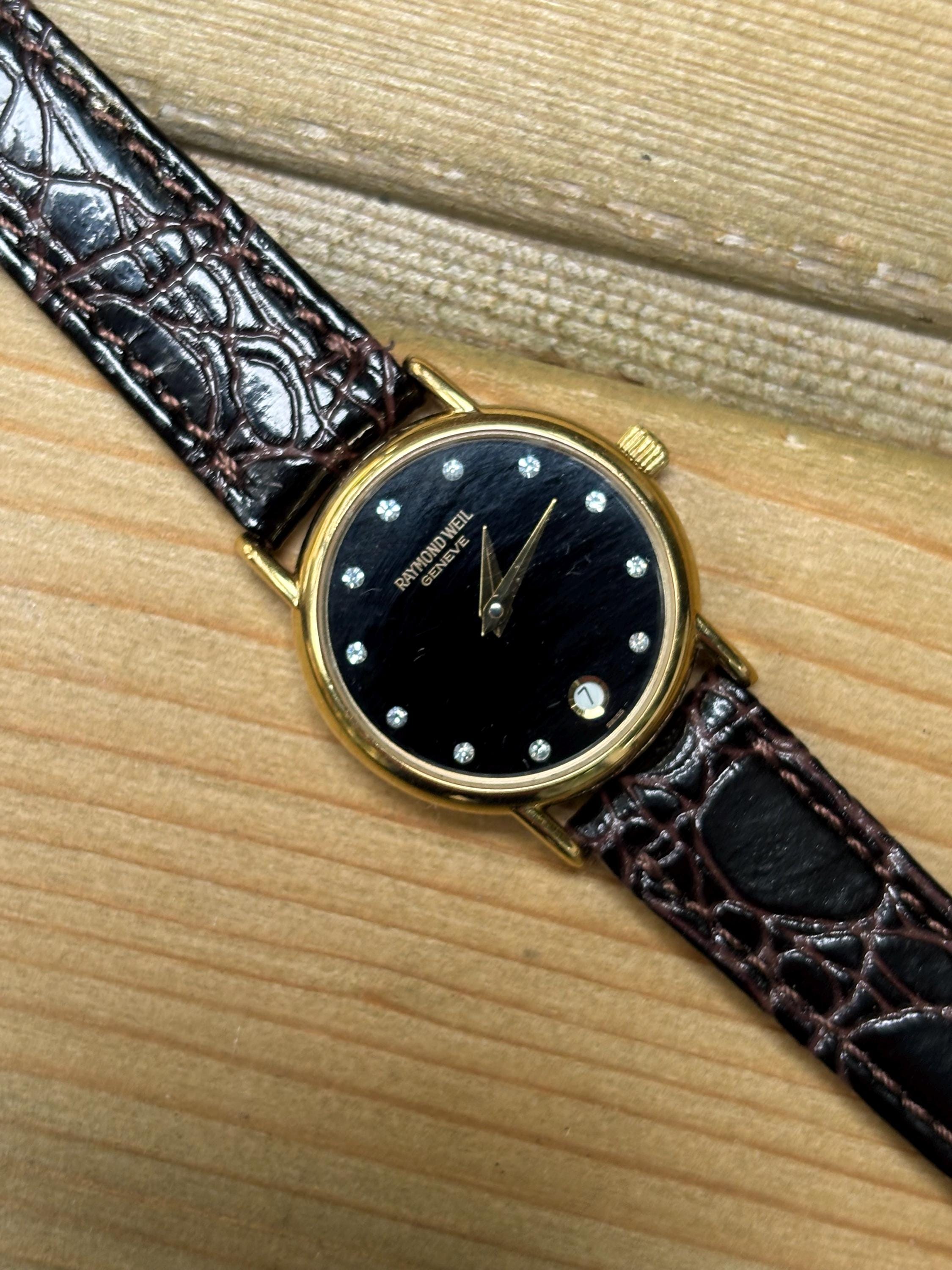 Gold raymond weil ladies watch with diamonds - Etsy 日本