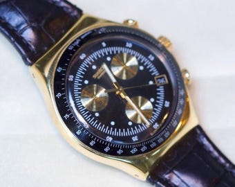 Swiss Swatch Watch 007 Diamonds are forever 2002 NEW BATTERY Wint & Kidd (Diamonds are Forever) YLS434 – swatchandbeyond.com main image 4