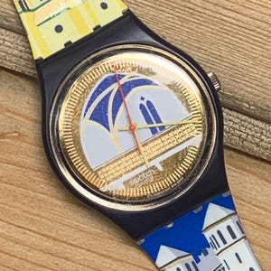 Swatch “Backstage” GN120 – Unworn with Box & Papers – 1992 Vintage Collector Watch