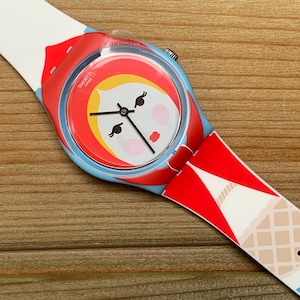 Vintage Swatch Cappuccetto Watch: Little Red Riding Hood, Unworn Full Set