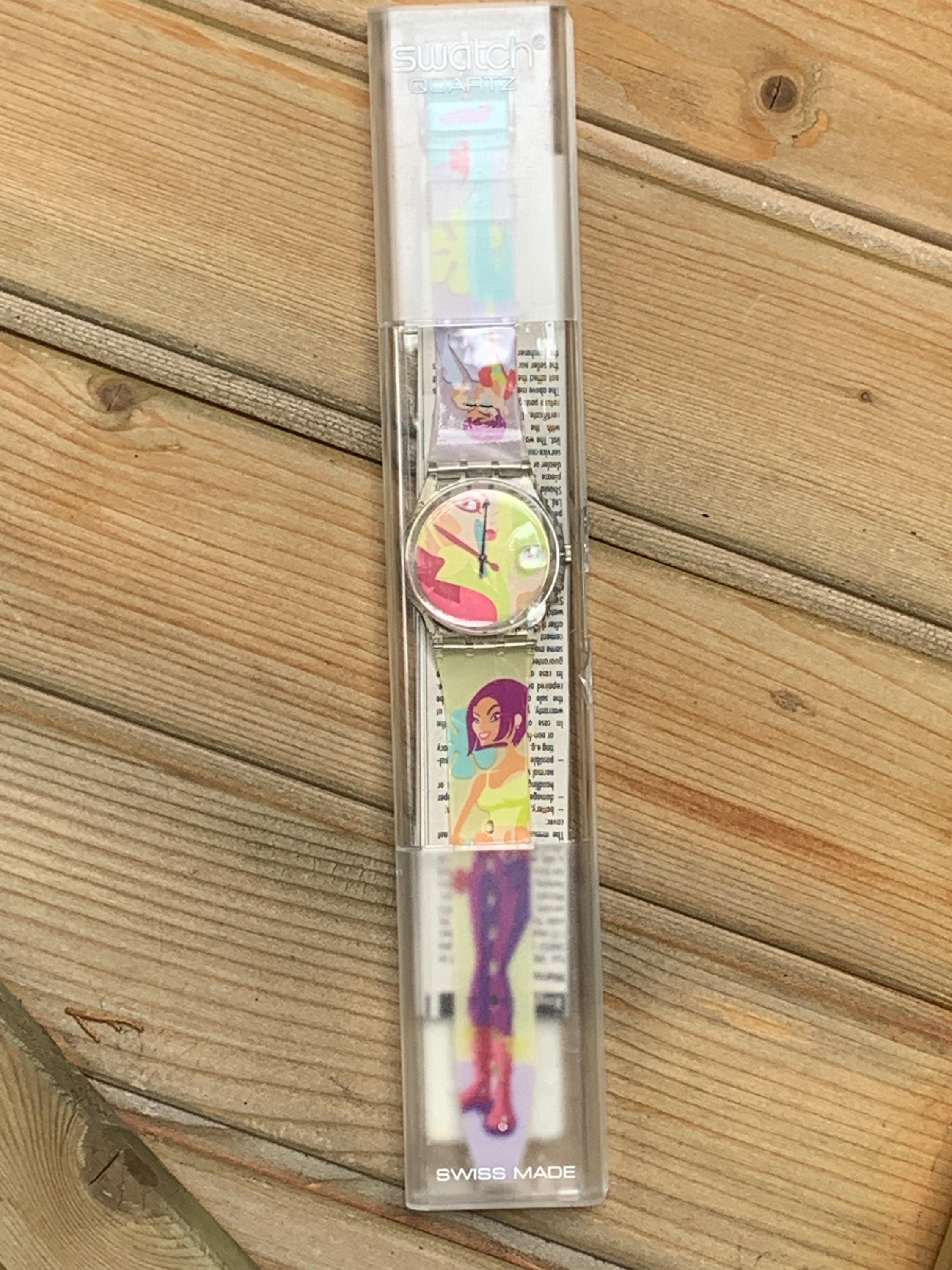 Swatch Watch - GK421 - OOPS ! MY NAILS Swatch “oops My Nails” GK421 – Unworn With Box & Papers  main image 3