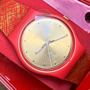 Swatch “Gem of New Year” GZ319 – Unworn with Box, Outer Box & Papers – Chinese New Year Limited Edition