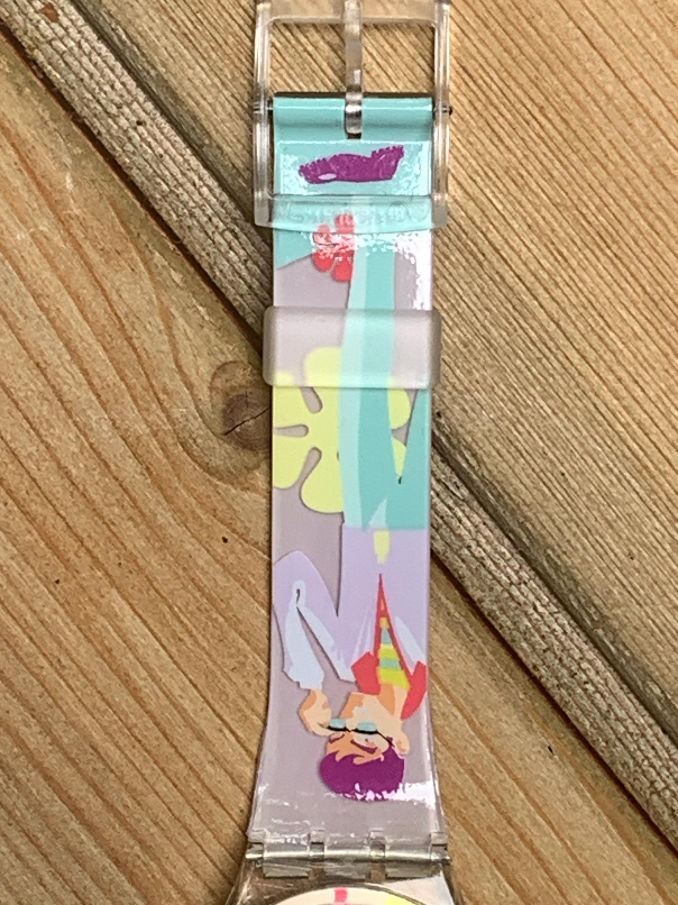 Swatch Watch - GK421 - OOPS ! MY NAILS Swatch “oops My Nails” GK421 – Unworn With Box & Papers  main image 2