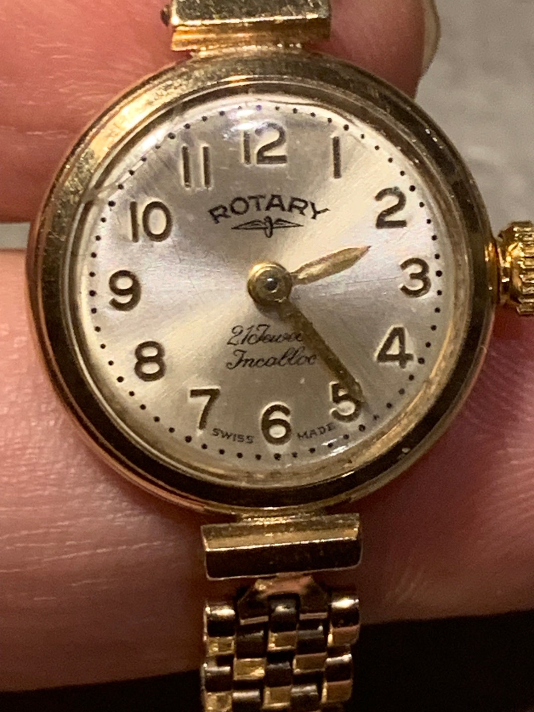 Rotary Watch Ladies 9ct Gold Including the Strap Etsy