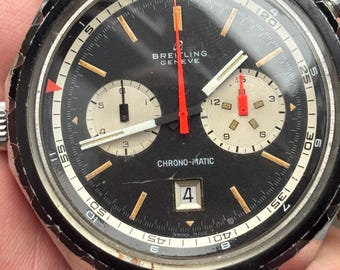 Vintage Breitling Chrono-Matic ref. 7651 Yachting chronograaf automatisch kaliber 11 roestvrij staal, circa 1969