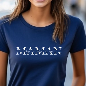 Tee-shirt maman personnalisé - Anniversaire maman - Fête des mères - Cadeau maman