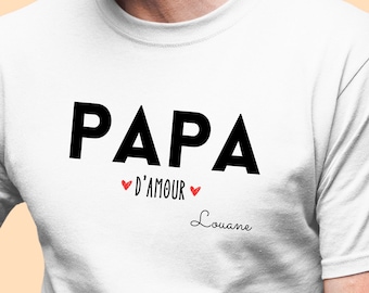 Personalized Dad Love T-shirt, Father's Day, Dad Birthday, Dad Gift, Dad Christmas, Personalized Dad Gift