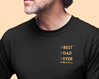 Personalized dad t-shirt, Father's Day idea, dad birthday, personalized dad gift, Christmas dad.