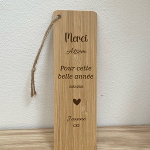 Personalized ATSEM bookmark, teacher, school gift teacher, end of year nanny gift