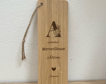 Marcapáginas ATSEM personalizado, profesora, regalo escolar profesora, regalo niñera fin de año. Regalo escolar personalizado.