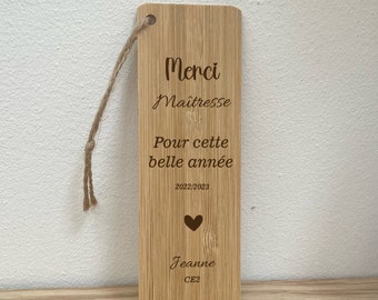 Marcador de maestro personalizado, maestro de regalo escolar, regalo de niñera, regalo atsem de fin de año