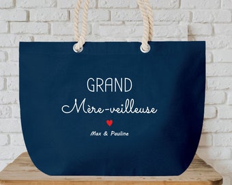 Bolsa grande e macia para personalizar com um abajur para a vovó, aniversário da vovó, Dia das Avós, ideia de presente para a vovó.