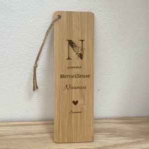 Personalized bookmark Nanny, mistress, teacher gift school, ATSEM end of year gift