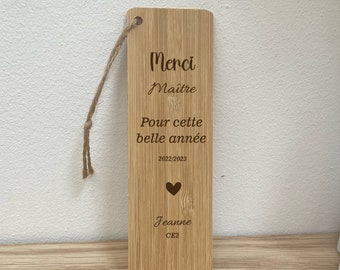 Marcador de maestro personalizado, maestro de regalo escolar, regalo de niñera, regalo atsem de fin de año